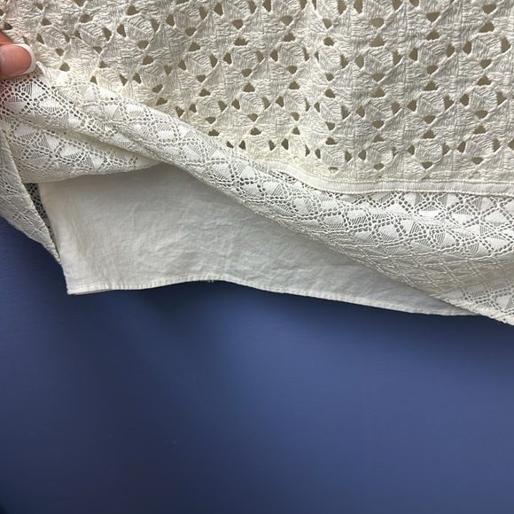 Banana Republic Women’s White Baby Doll Dress size 0 - Picture 4 of 5